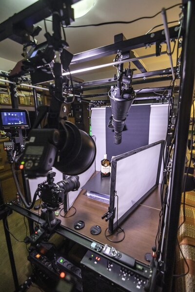 Structura metalica demontabila pentru fotografia de produs