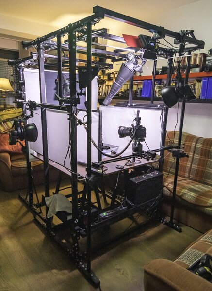 Structura metalica demontabila pentru fotografia de produs